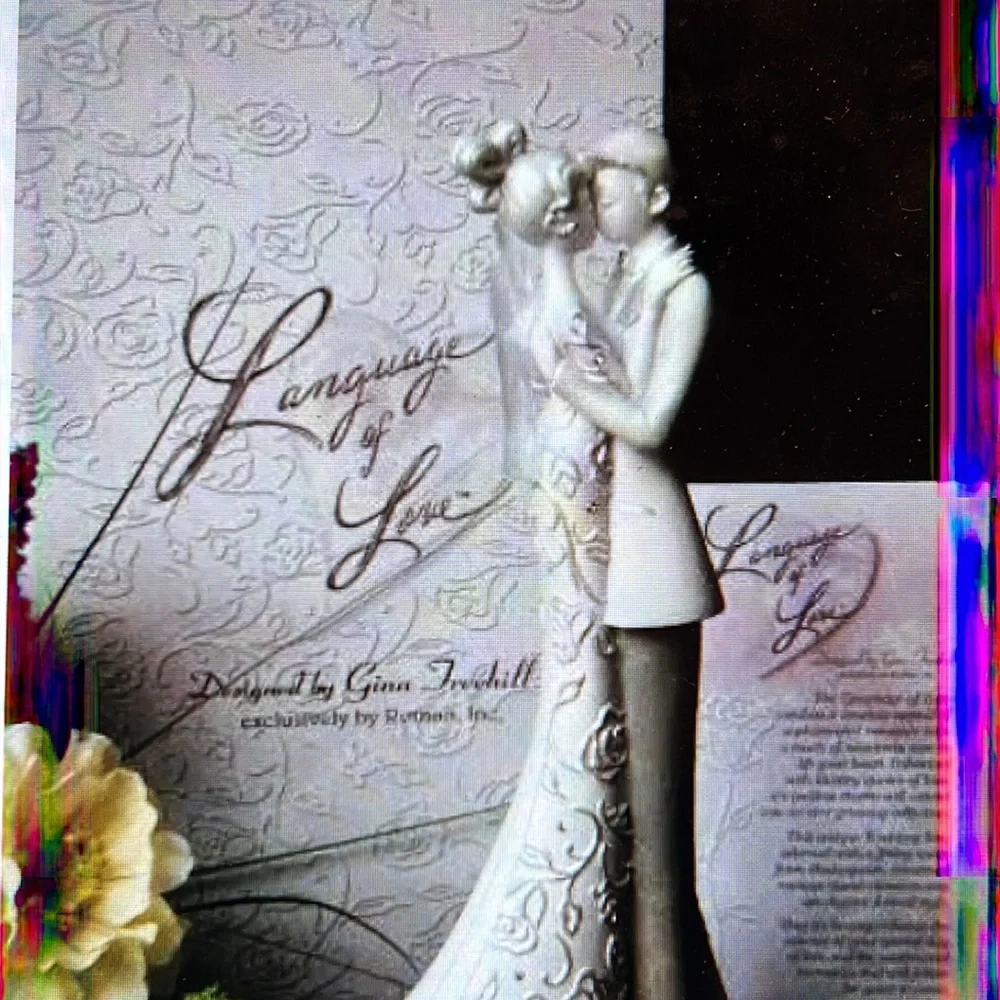 Language of love first dance cake topper, 9 Inches